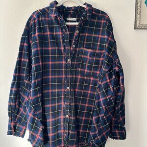 Women's Free People Heavyweight Cotton Flannel Top - We the Free - Size M - EUC